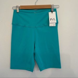 NWT IVL Collective | teal biker shorts size 8